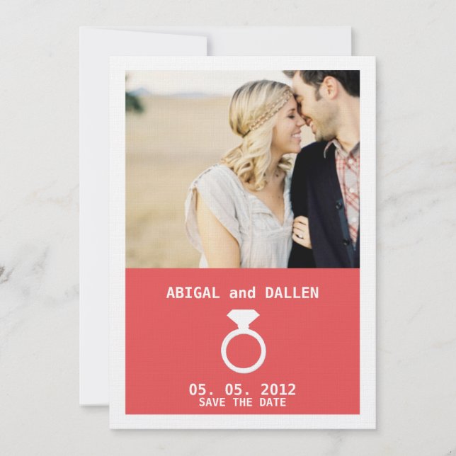 THE DIAMOND RING Photo Announcement (Front)