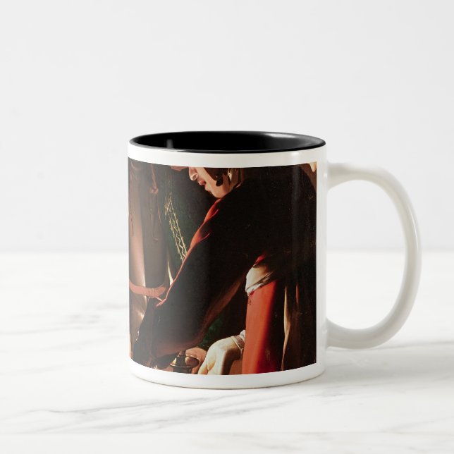 The Dice Players Two-Tone Coffee Mug (Right)
