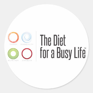 The Diet for a Busy Life Motivational Sticker