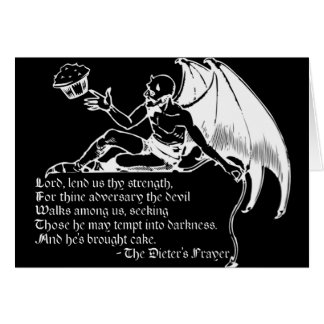 The Dieter's Prayer (white)