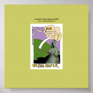 The Dim Reaper Funny Halloween Canvas Print