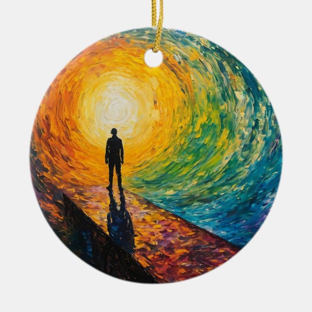 The Dimension's Edge Ceramic Tree Decoration (Front)