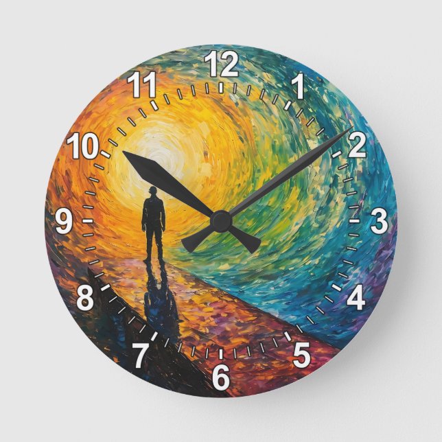 The Dimension's Edge Round Clock (Front)