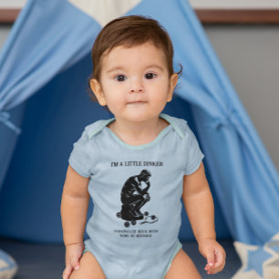 The Dinker Thinker Personalised Funny Pickleball Baby Bodysuit