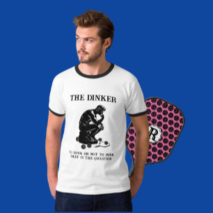The Dinker Thinker Personalised Funny Pickleball T-Shirt