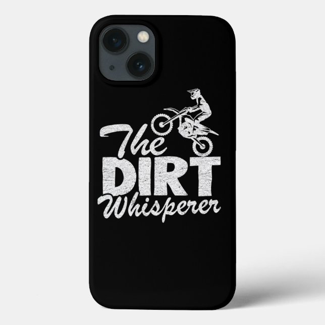 The Dirt Whisperer Dirt Bike Funny Motocross Case-Mate iPhone Case (Back)