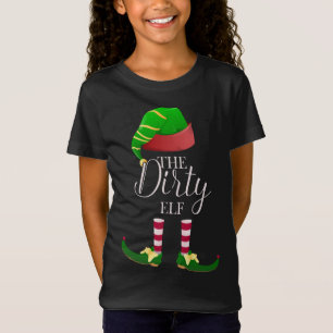 The Dirty Elf Cute Funny Christmas Family T-Shirt