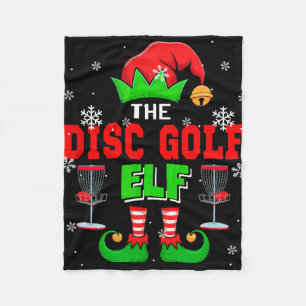The Disc Golf Christmas Elf Hat Shoes Matching Pla Fleece Blanket