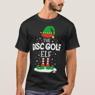 The Disc Golf Elf Christmas Family Matching Costum T-Shirt