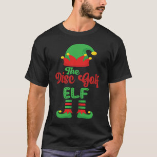 The disc golf elf matching family group for family T-Shirt