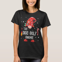 The Disc Golf Gnome Matching Family Christmas Gnom