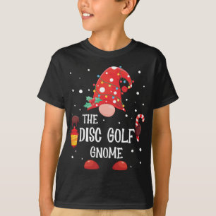 The Disc Golf Gnome Matching Family Christmas Gnom T-Shirt