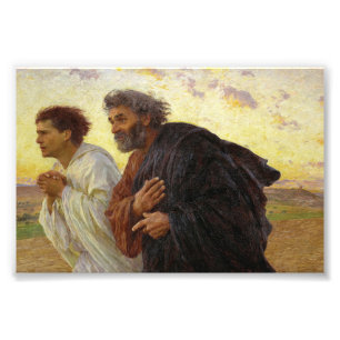 The Disciples Running to the Sepulchre by Burnand Photo Print