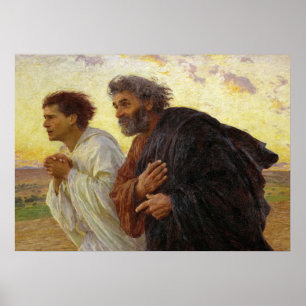 The Disciples Running to the Sepulchre by Burnand Poster