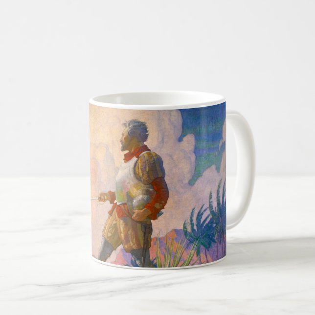 The Discoverer by Newell Convers Wyeth Coffee Mug (Front Right)