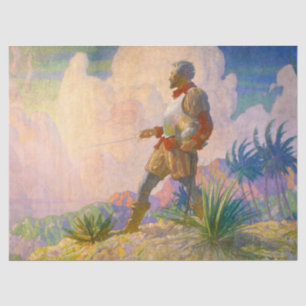The Discoverer by Newell Convers Wyeth Tissue Paper