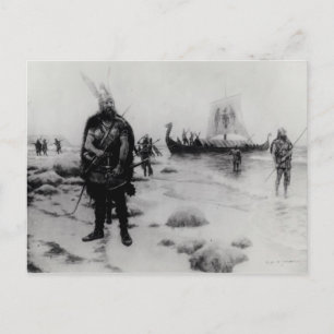 The Discovery of America by Leif Eriksson Postcard