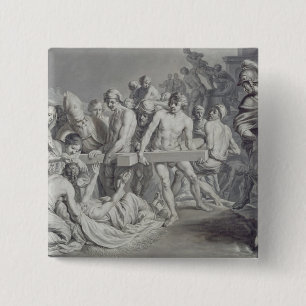 The Discovery of the True Cross 15 Cm Square Badge