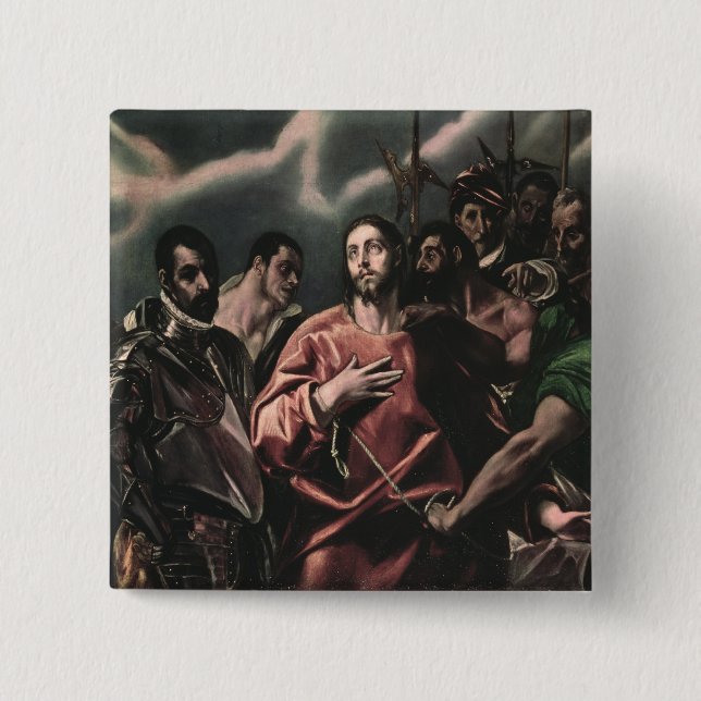 The Disrobing of Christ 15 Cm Square Badge (Front)