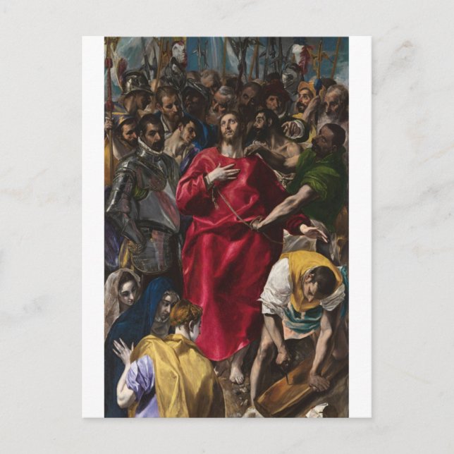 The Disrobing of Christ by El Greco Postcard (Front)