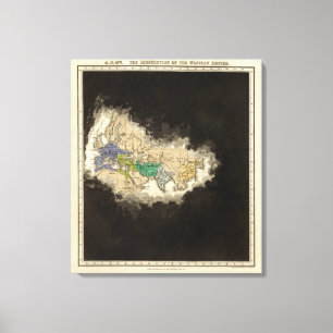 The Dissolution of the Western Empire 476 AD Canvas Print