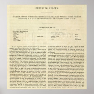 The Dissolution of the Western Empire 476 AD Poster