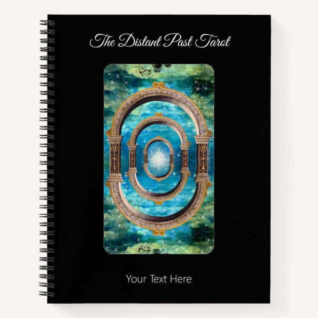 The Distant Past Tarot Card Deck Divination Oracle Notebook (Front)