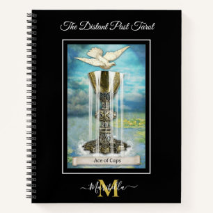 The Distant Past Tarot Deck Ace of Cups Monogram Notebook