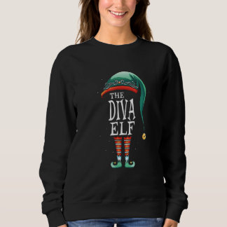 The Diva Elf Costume Matching Kids Girls Boys Men  Sweatshirt