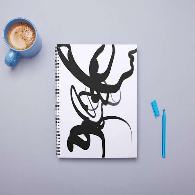 The Divers: Abstract Black and White Notebook (Creator Uploaded)