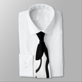 The Divers: Abstract Black and White Tie