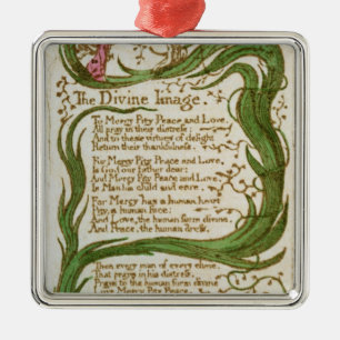 The Divine Image, from Songs of Innocence, 1789 Metal Tree Decoration