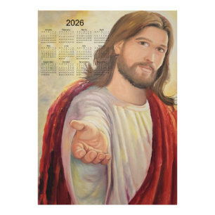 The Divine Invitation: Jesus 2026 Calendar Photo Print