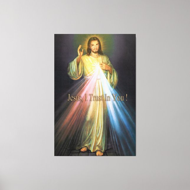 The Divine Mercy 40x60 Devotional Image Canvas Print (Front)
