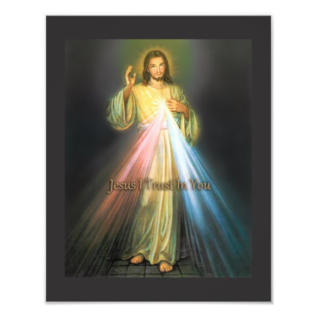 THE DIVINE MERCY BY EKLEKTIX DEVOTIONAL IMAGE. PHOTO PRINT (Front)