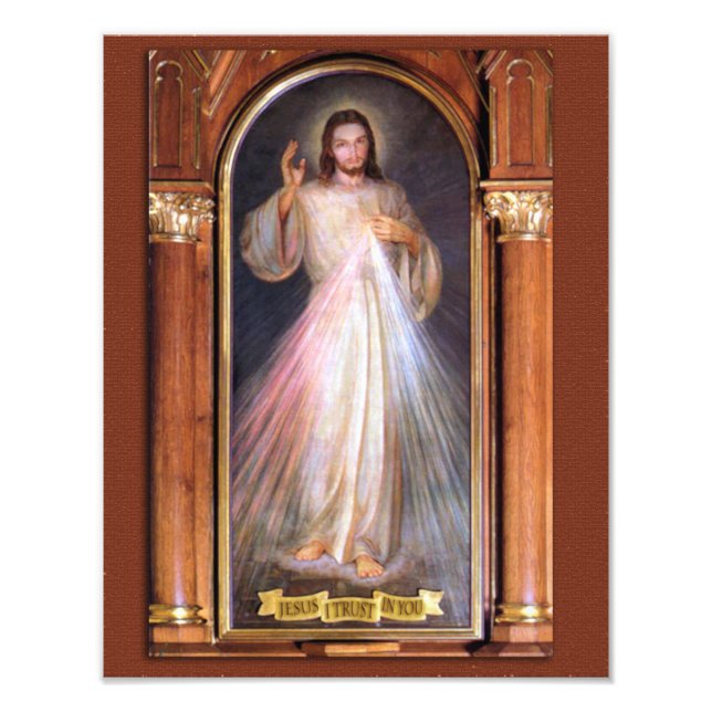THE DIVINE MERCY DEVOTIONAL IMAGE (ORIGINAL) PHOTO PRINT (Front)