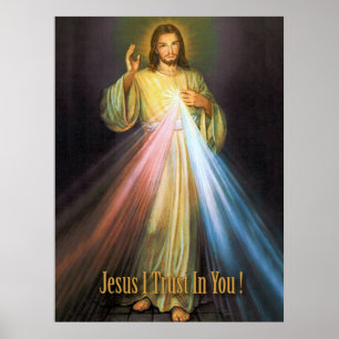 The Divine Mercy Devotional Image. Poster