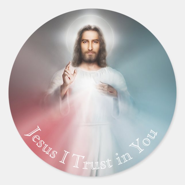 The Divine Mercy Image Catholic 3" Vinyl Sticker (Front)