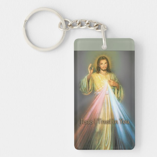 THE DIVINE MERCY IMAGE KEY RING (Front)
