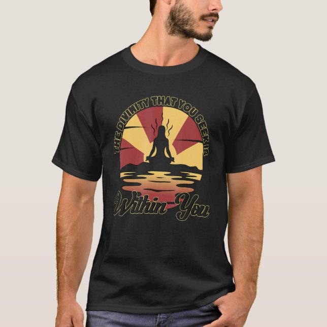 The Divinity Is Within You Reiki Healing Master T-Shirt (Front)