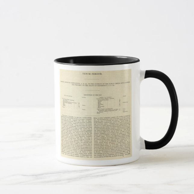 The Division of The Roman Empire 395 AD 2 Mug (Right)
