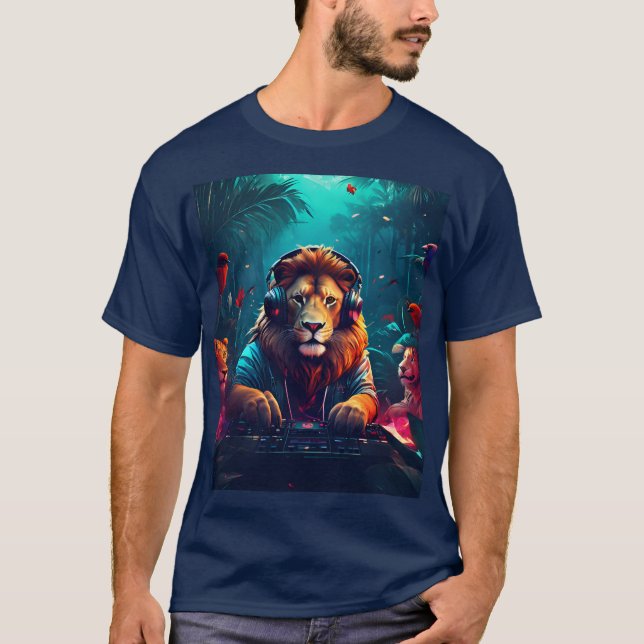 the dj lion T-Shirt (Front)