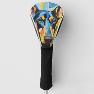 The Doberman Dog Portrait 005 - Sable Gabriel Golf Head Cover