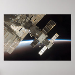 The docked Soyuz 13 Poster