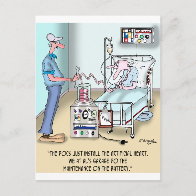 The Docs Just Install the Heart Postcard (Front)