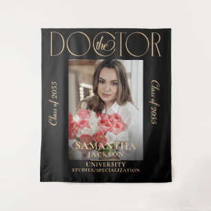 The Doctor Doctoral Graduation Chic Photo Magazine Tapestry
