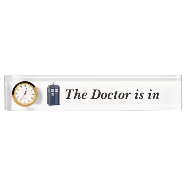 The Doctor is in Sign Nameplate (Front)