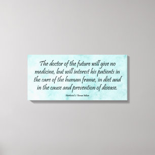 The Doctor of the Future Wrapped Canvas Print