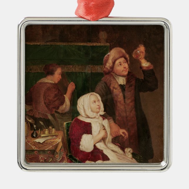 The Doctor's Visit Metal Tree Decoration (Front)