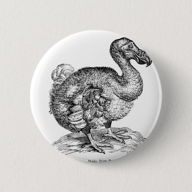 The Dodo 6 Cm Round Badge (Front)